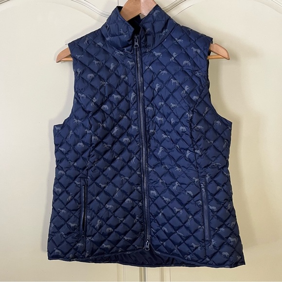 Piper by Smartpak Down Vest II Navy Horses Equestrian Hunter Women’s Size M - Picture 12 of 12